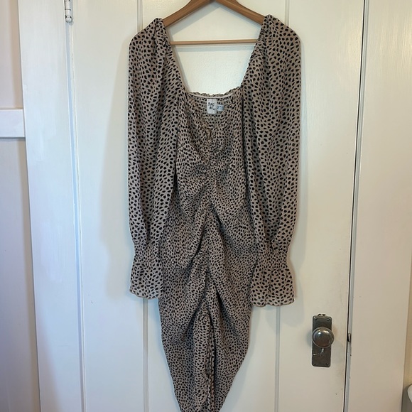 Princess Polly Animal Print Smocked Dress - US 10 - Picture 5 of 12